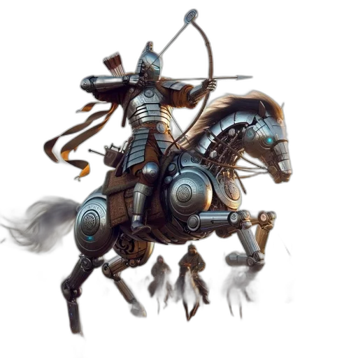 robot, weapon, dragon, sword transparent PNG cut-out