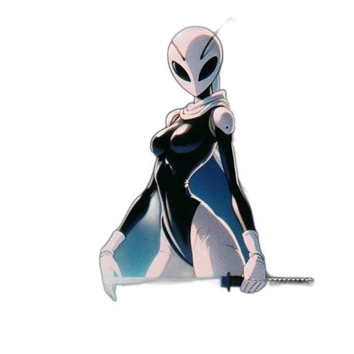 robot, sword, dress, staff transparent PNG cut-out