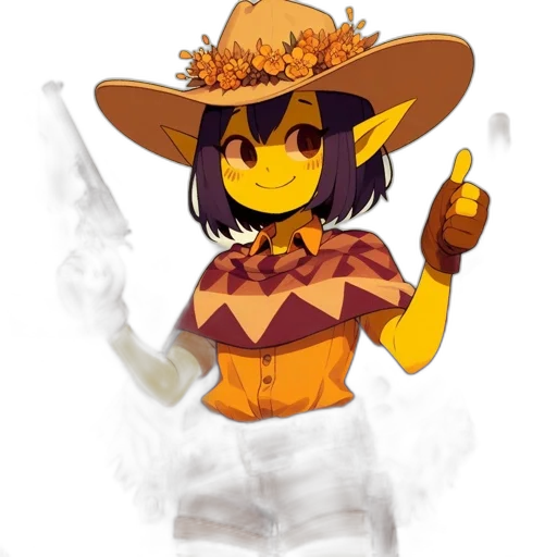 staff, hat, pixel art, fantasy art transparent PNG cut-out