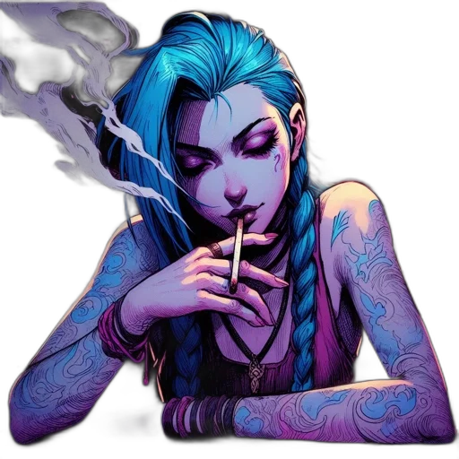 comic book art, cyberpunk, concept art, fantasy art transparent PNG cut-out