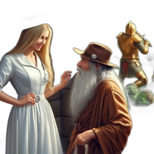 fantasy art, concept art, photorealistic, pixel art transparent PNG cut-out