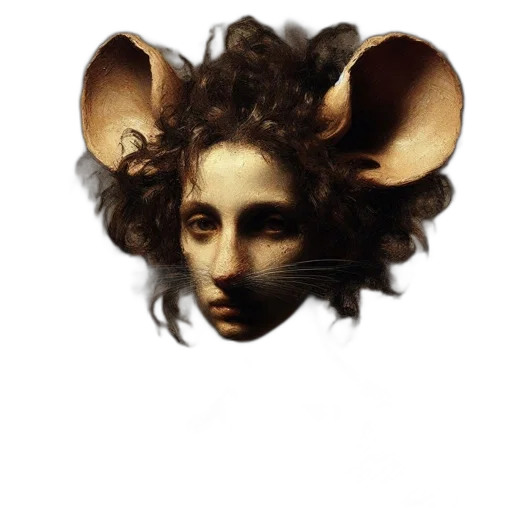mask, face, creature, hair transparent PNG cut-out