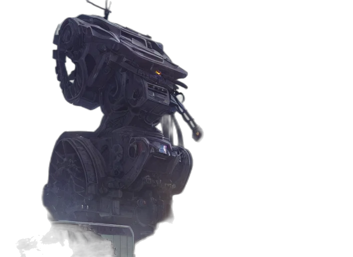 robot, weapon, mask, face transparent PNG cut-out