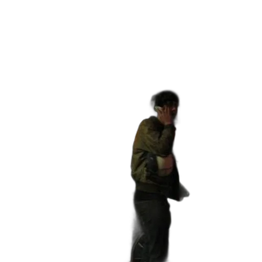 jacket, staff, robot, weapon transparent PNG cut-out