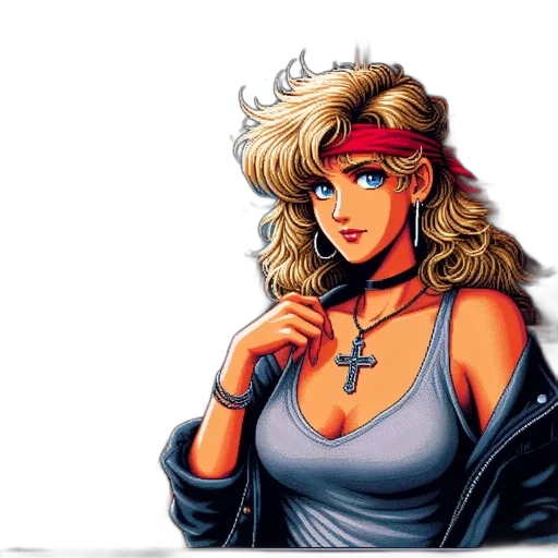 jacket, pixel art, comic book art, concept art transparent PNG cut-out