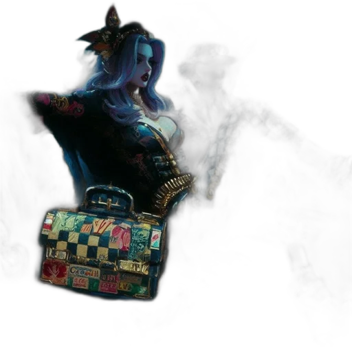 dragon, dress, mask, jacket transparent PNG cut-out