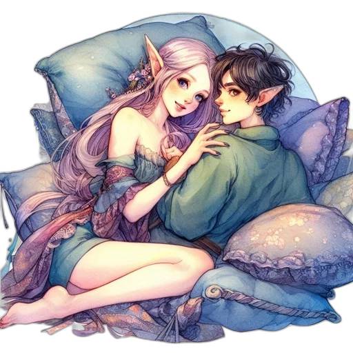 watercolor, fantasy art, pixel art, anime transparent PNG cut-out