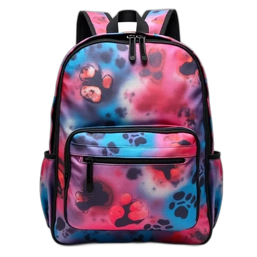 jacket, backpacks, multicolor, paw transparent PNG cut-out