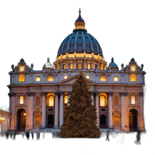 tree, building, crown, 3d render transparent PNG cut-out
