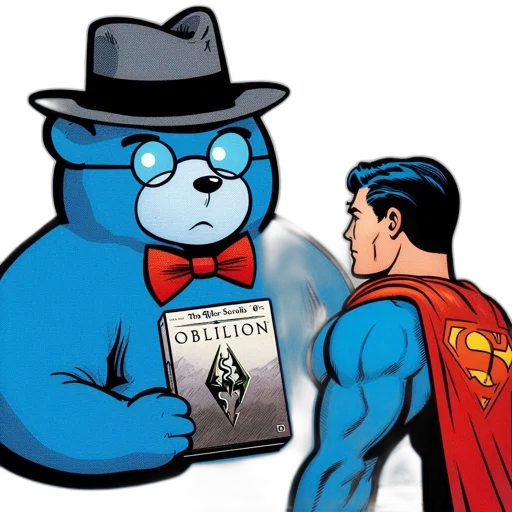 comic book art, cartoon, two, characters transparent PNG cut-out