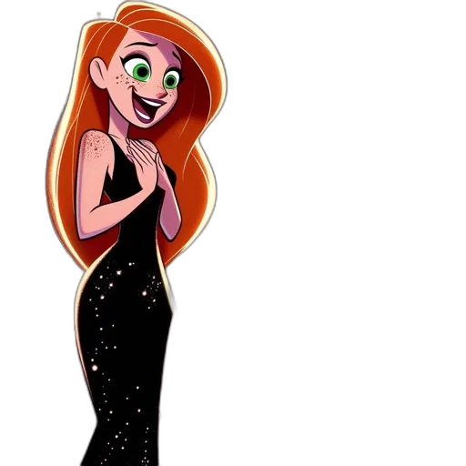dress, cartoon, concept art, comic book art transparent PNG cut-out