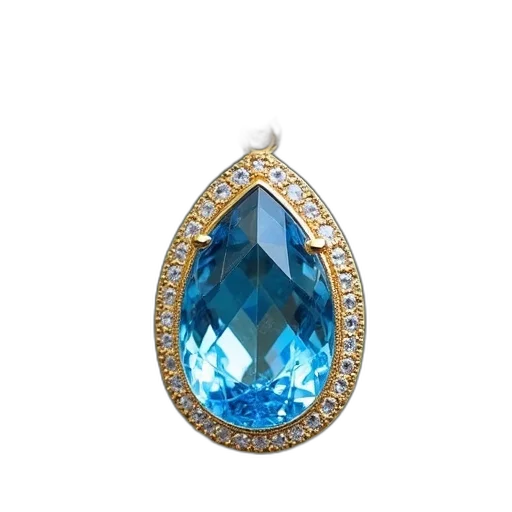 jewelry, crown, 3d render, blue transparent PNG cut-out