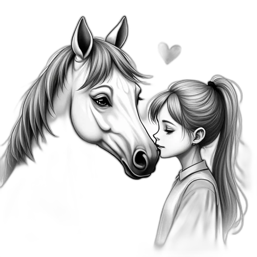 animal, pencil sketch, photorealistic, cartoon transparent PNG cut-out