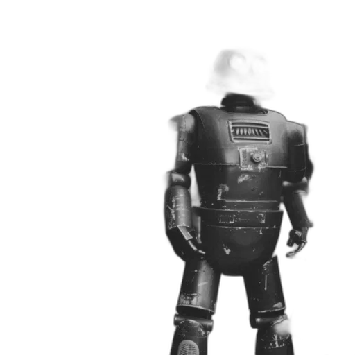 robot, jacket, weapon, creature transparent PNG cut-out