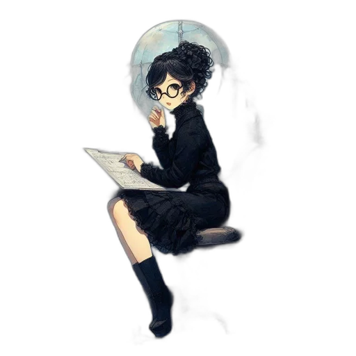 umbrella, staff, dress, hat transparent PNG cut-out