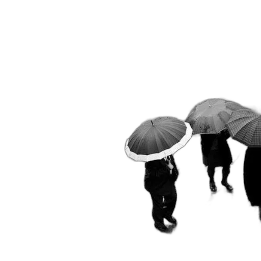 umbrella, hat, jacket, staff transparent PNG cut-out
