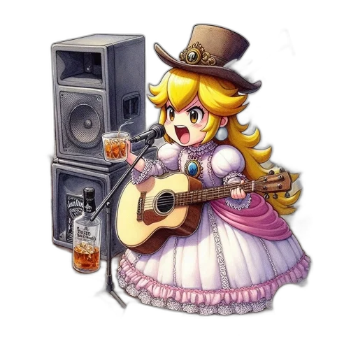 dress, robot, hat, weapon transparent PNG cut-out