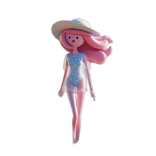 hat, dress, staff, jewelry transparent PNG cut-out