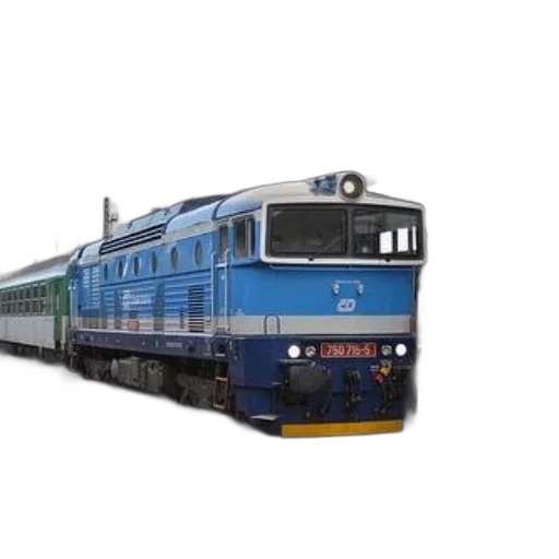 3d render, photorealistic, blue, train transparent PNG cut-out