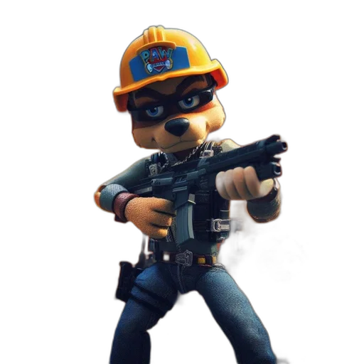 weapon, staff, animal, robot transparent PNG cut-out