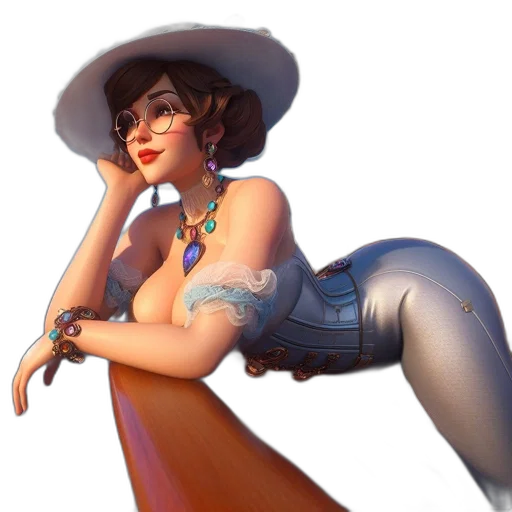 staff, hat, weapon, dress transparent PNG cut-out