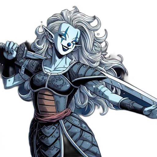 fantasy art, concept art, comic book art, anime transparent PNG cut-out