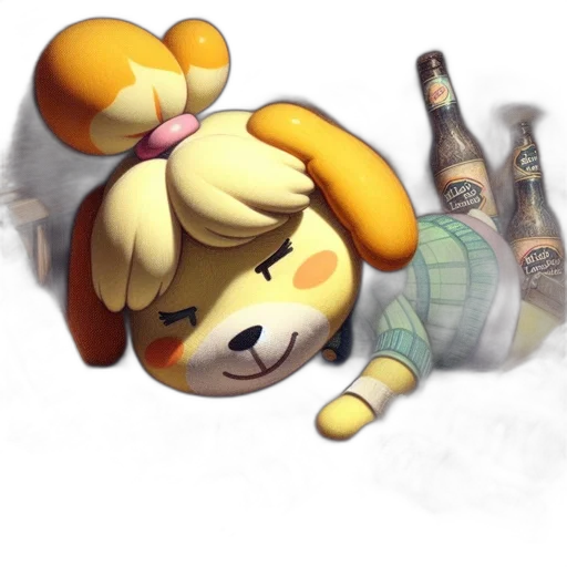 bottle, concept art, pixel art, 3d render transparent PNG cut-out
