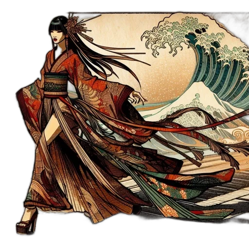 dress, dragon, fantasy art, concept art transparent PNG cut-out