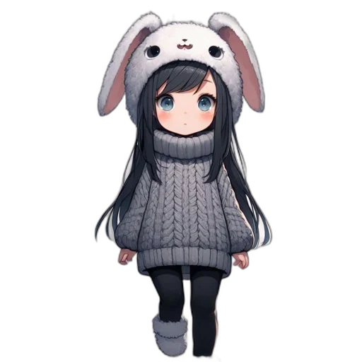 creature, animal, dress, hat transparent PNG cut-out