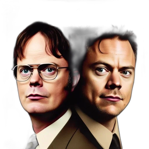 face, photorealistic, concept art, cartoon transparent PNG cut-out