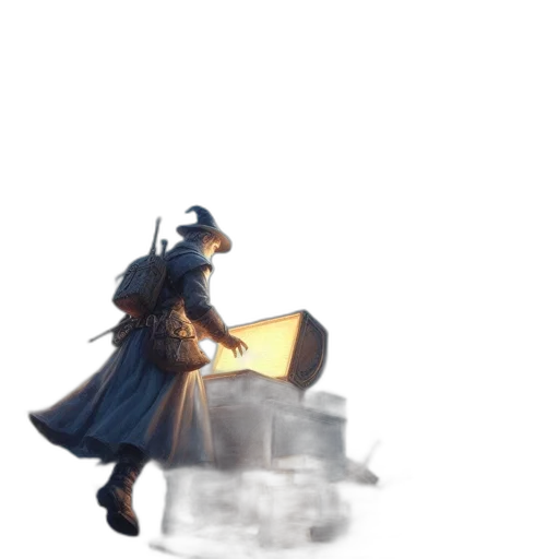 sword, hat, staff, weapon transparent PNG cut-out