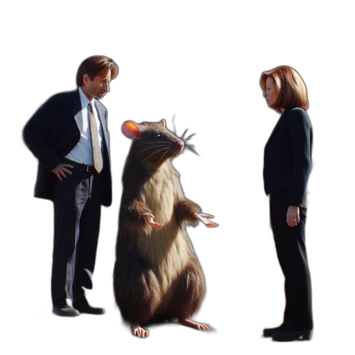 creature, animal, jacket, staff transparent PNG cut-out