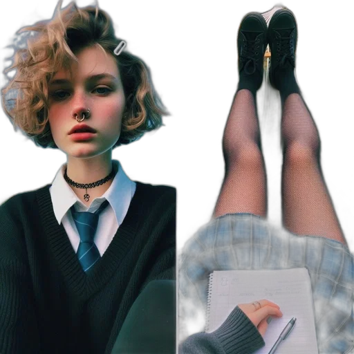 jacket, shoes, dress, photorealistic transparent PNG cut-out