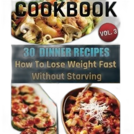 cookbook, cover, featuring, three transparent PNG cut-out