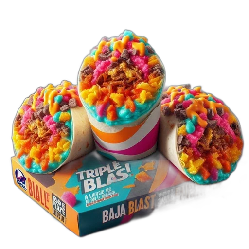 food, colorful, taco, bell transparent PNG cut-out