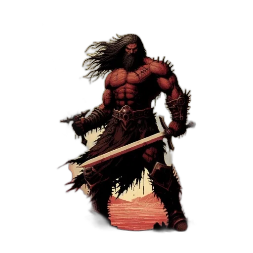 sword, fantasy art, concept art, comic book art transparent PNG cut-out