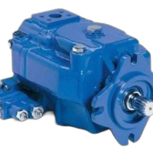 blue, hydraulic, pump, white transparent PNG cut-out