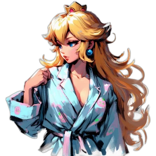 dress, staff, pixel art, vaporwave transparent PNG cut-out
