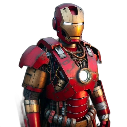 robot, 3d render, concept art, comic book art transparent PNG cut-out