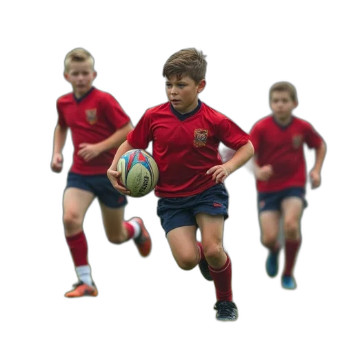 young, boys, playing, rugby transparent PNG cut-out