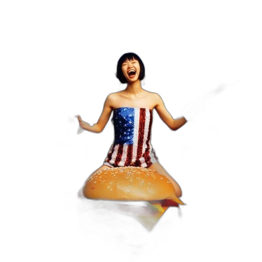 dress, food, 3d render, concept art transparent PNG cut-out