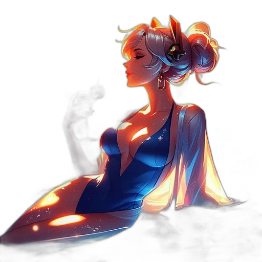 dress, crown, concept art, fantasy art transparent PNG cut-out