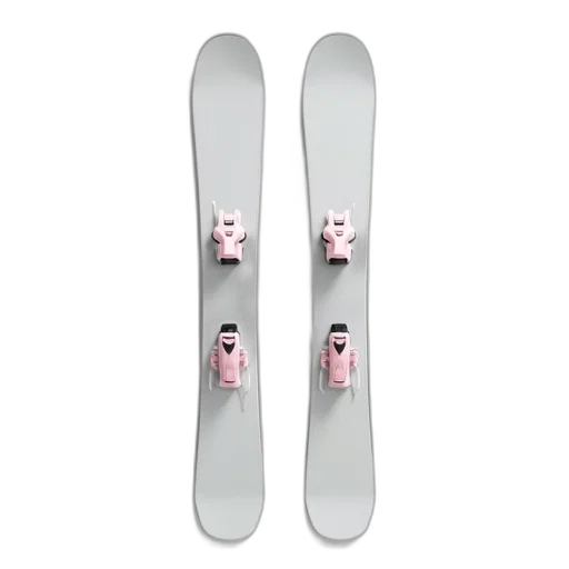 pair, white, skis, black transparent PNG cut-out