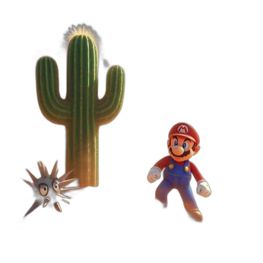 concept art, pixel art, 3d render, monochrome transparent PNG cut-out