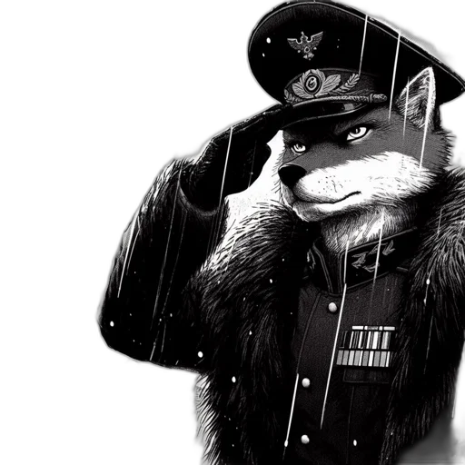 jacket, staff, hat, animal transparent PNG cut-out