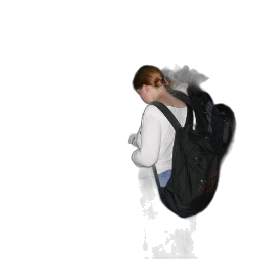 jacket, creature, umbrella, staff transparent PNG cut-out