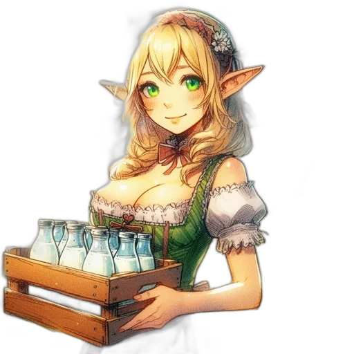 dress, staff, dragon, face transparent PNG cut-out