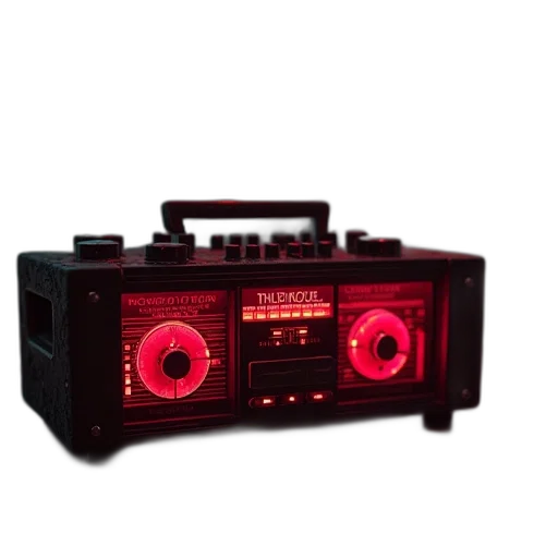 cyberpunk, 3d render, red, deadly transparent PNG cut-out