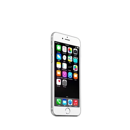 white, iphone, black, screen transparent PNG cut-out