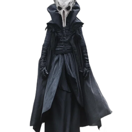 jacket, dress, mask, concept art transparent PNG cut-out